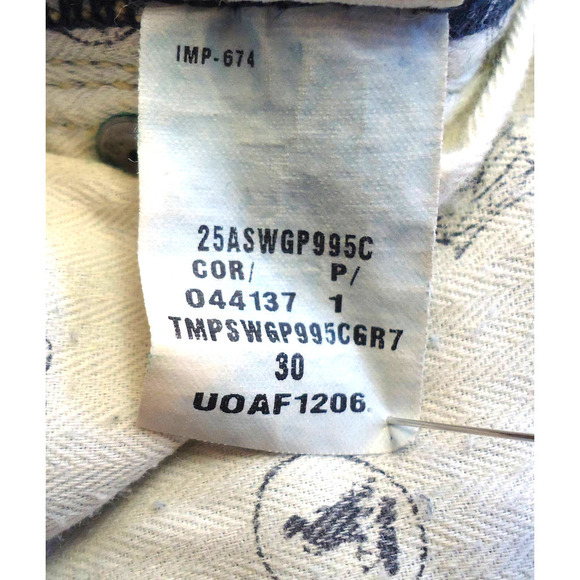 Holding Horses Anthropologie Destressed Boyfriend Cropped Jeans Size 30 - Picture 10 of 11